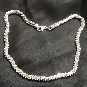 SALE WAS $37 NOW $24DESIGNER LINK STERLING SILVER 925 MULTI FACETTED CHAIN